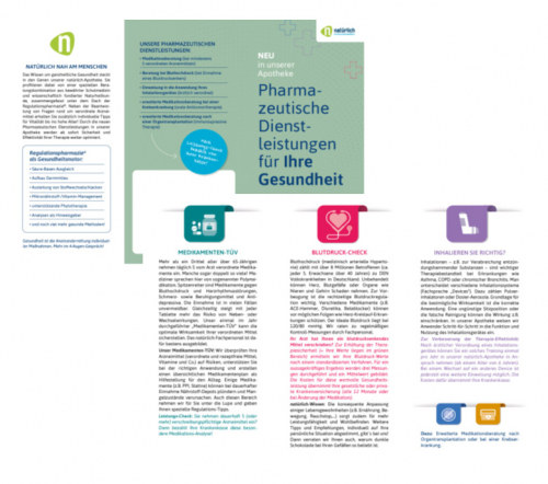 Flyer "Pharmazeutische Dienstleistungen" &agrave; 50 St.